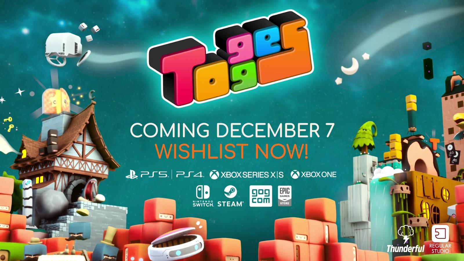 3D平台类游戏《Togges》12/7发行 登陆各平台