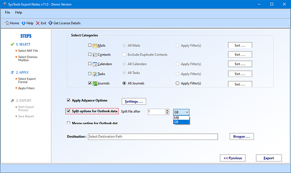 SysTools Export Notes图片