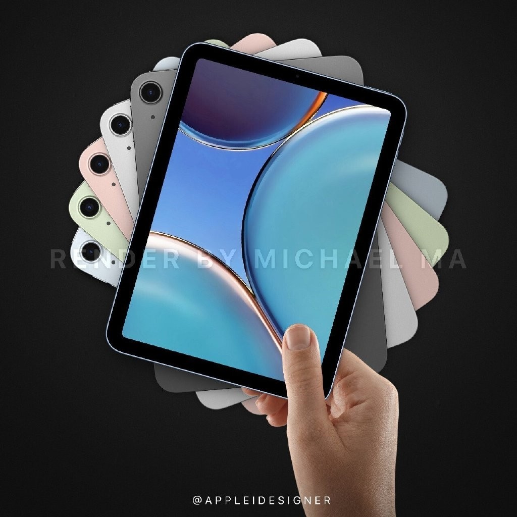 苹果iPad mini 6最新渲染图曝光：采用8.4寸全面屏
