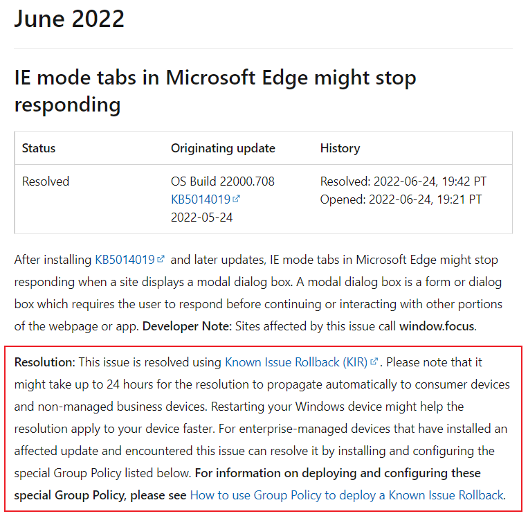 IE浏览器退役后：Edge兼容模式标签页出现卡死