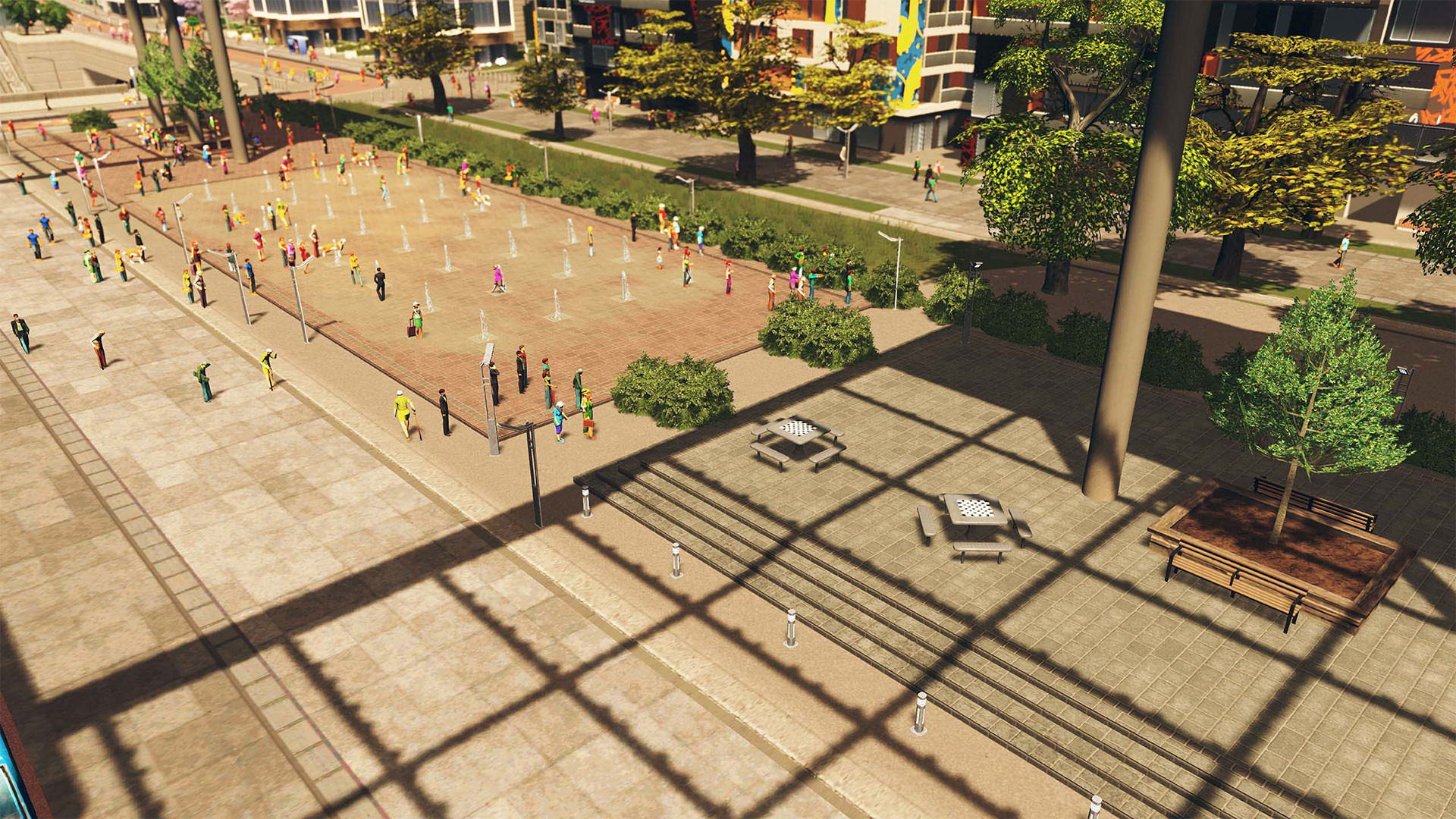 《城市：天际线》“广场和人行道”环保DLC预告公布