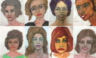 FBI公布罪犯亲绘遇害者肖像画 自供杀害90人或成美国史上最凶