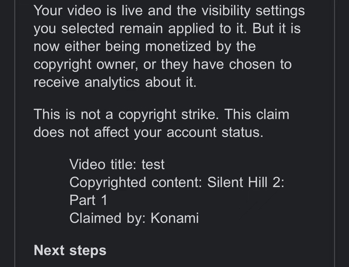 油管Up主《寂静岭2》视频被撤下，或因游戏本体将分成多部游戏发售