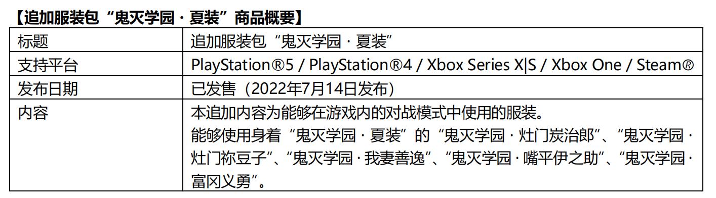 《鬼灭之刃 火之神血风谭》“堕姫”角色包今日发布！