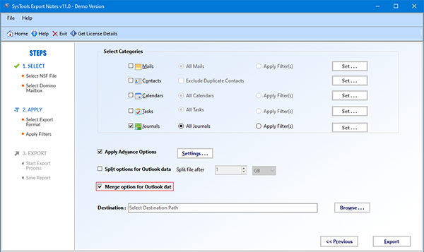 SysTools Export Notes图片